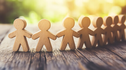 Leader encouraging crossfunctional collaboration between departments, efficient management and teamwork