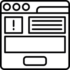 Obraz premium Website Form Icon