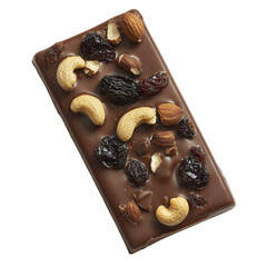 Delicious cho te bar topped with nuts and dried fruits, featuring cashews, almonds, and raisins for delightful snack experience