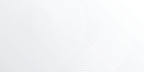 Fototapeta premium Vector white glowing geometric lines on gray background. Modern shiny abstract