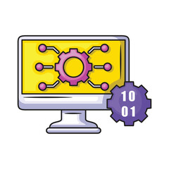 Icon illustration Software. Vector design