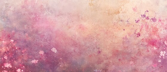 Fototapeta premium Whispering cherry blossom rain on softtextured washi, watercolor effects, dreamy and peaceful