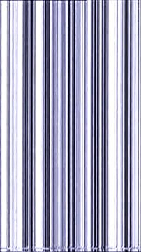 VHS-style noise overlay with vertical lines and static interference. A black-and-white digital image featuring evenly spaced stripes of varying thickness, creating a minimalist flickering effect