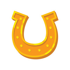 Lucky horseshoe icon design. Vector design