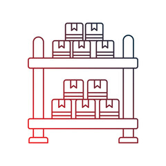 stock gradient outline icon with white background vector stock illustration