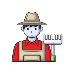 Farmer icon design. Vector design