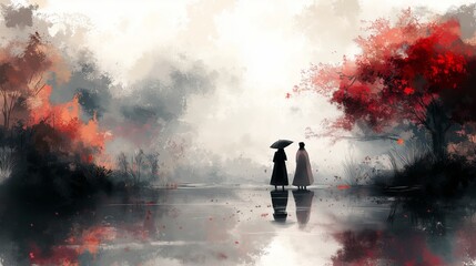 The poetic encounter of misty rain in Jiangnan