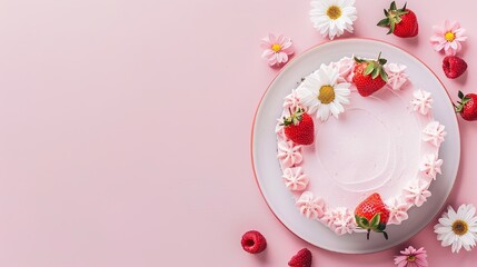 Women's Day: In the Sweet Fragrance of the Cake Background, Unleashing Women's Gentle and Splendid Elegance