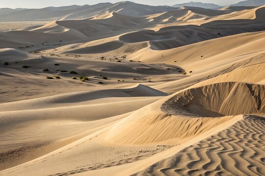 sand dunes in the sahara desert