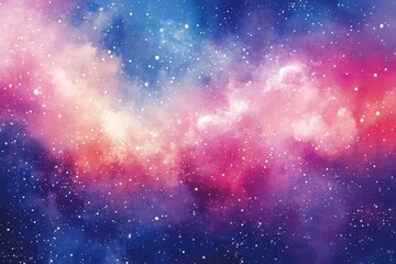 A vibrant artistic rendition of a colorful outer space