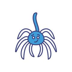 Spider icon vector stock illustration