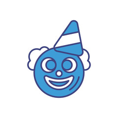 Clown icon vector stock illustration