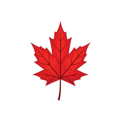 Autumn Maple Leaf with Realistic Gradient Design