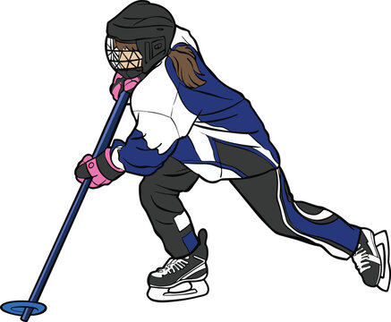 ringette athlete girl sport player