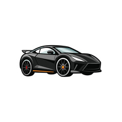 Obraz premium High-Speed Thrills Dynamic Sports Car Illustration Design