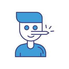 Liar icon vector stock illustration