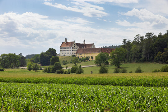 Mochental Castle near Ehingen on the Swabian Alb in summer