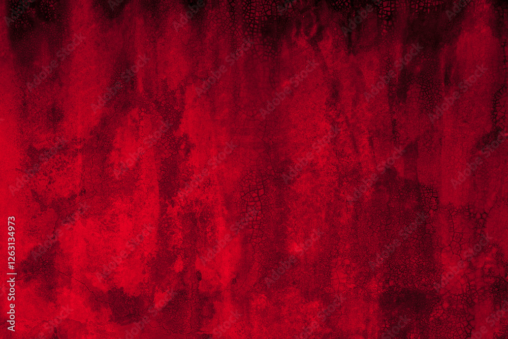 Aufkleber Old wall texture cement black red  background abstract dark color design are light with white gradient background.