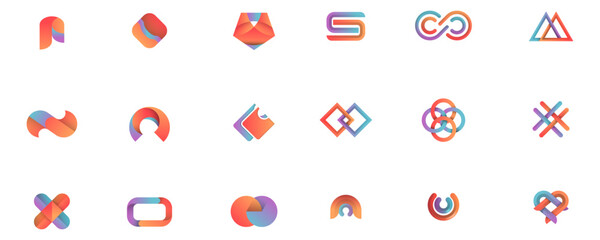 colorful-logo-branding-design-vector-set