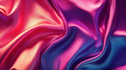 Obraz premium Satin Fabric Folds with Shimmering Texture