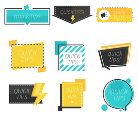 colorful-set-tip-labels-with-flat-design