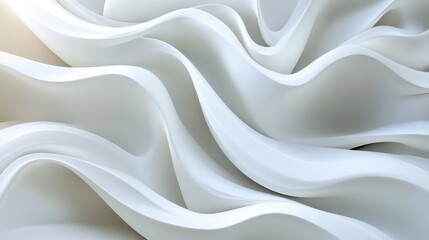 Obraz premium Soft Fabric Texture with Seamless White Folds