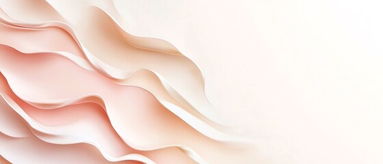 Creamy white with a delicate pink gradient border Valentine's day Background