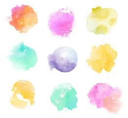 colorful-watercolor-stains-collection