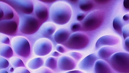 Amethyst 3D abstract wallpaper featuring an organic porous surface with smooth, undulating curves