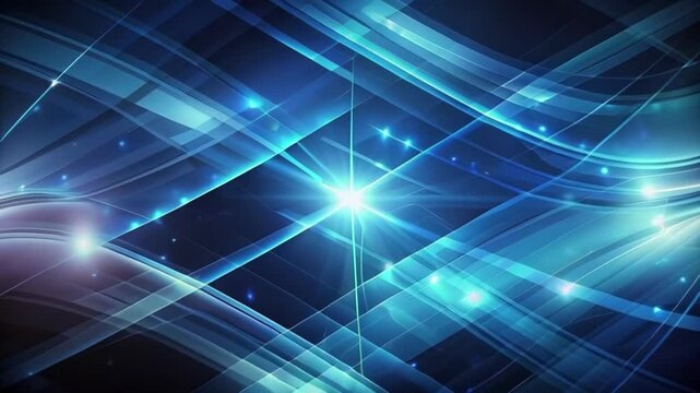 Abstract background. Trendy business website template with copy space. Nice blue cyan texture with blue cyan transparent stripes. Raster image. Smooth lines, circles