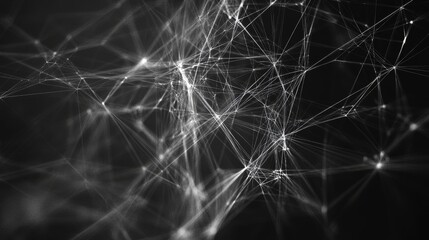 Abstract digital web of interconnected points and lines. Modern sophisticated background design for banners and posters. 