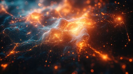 Abstract Nebula Cosmic Dust Energy Glow