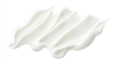Smooth White Cream Texture on Acrylic Surface for Skin Care