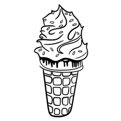 Ice cream Outline