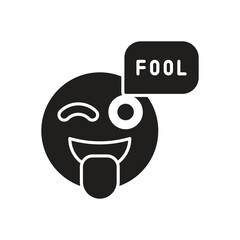 Obraz premium Joke icon vector stock illustration