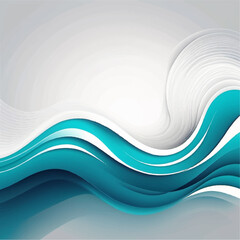 Abstract modern flowing stylish wave in white background. vector illustration