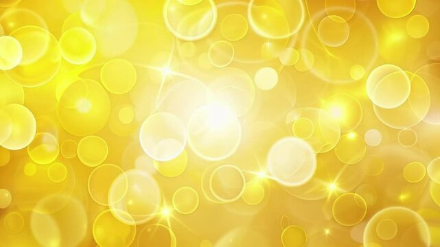 Abstract background. Trendy business website template with copy space. Nice yellow texture with yellow transparent stripes. Raster image. Smooth lines, circles