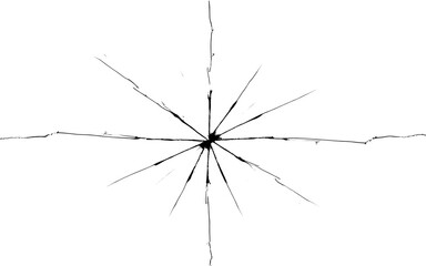 cracked glass texture with sharp, radiating lines creating shattered effect