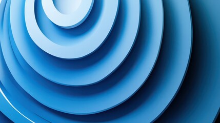 Blue Layered Abstract Design