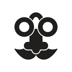 Disguise mask icon vector stock illustration