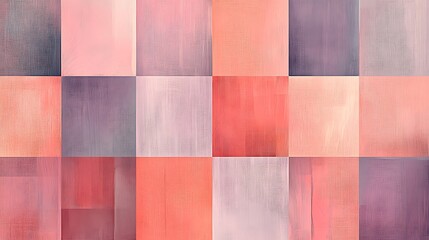 Abstract Pastel Grid Pattern Artwork Displaying Various Shades