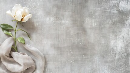 Women's Day: Among the Rustic Textures of the Linen Background, Unleashing the Delicate and Composed Beauty of Women