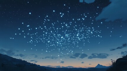 Naklejka premium Glowing Arabic calligraphy floating in the sky 