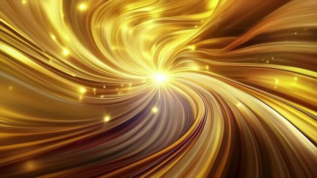 Abstract background. Trendy business website template with copy space. Nice gold texture with gold transparent stripes. Raster image. Smooth lines, circles