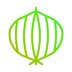 Vibrant Onion Gradient Illustration Isolated