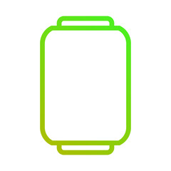 Minimalist Green Rounded Rectangle Outline Icon