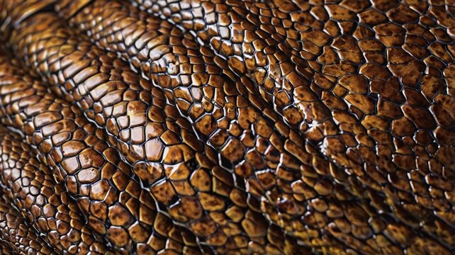 Brown pyton  snake skin scales texture
