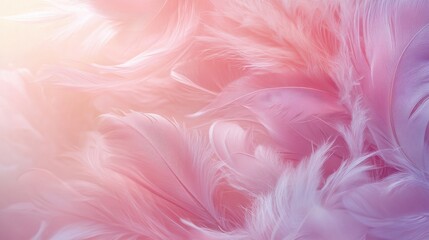 Feather Texture in Soft Pastel Pink Tones
