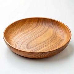 wooden bowl on wooden background