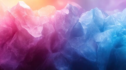 Obraz premium Abstract Colorful Crystal Mountain Range Formation